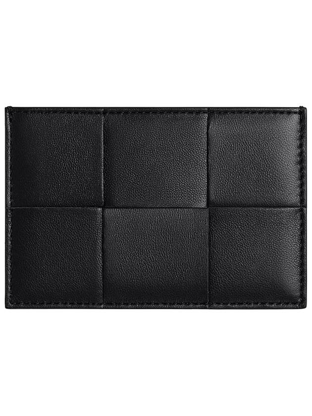 Intrecciato Lambskin Calfskin Card Wallet Black - BOTTEGA VENETA - BALAAN 2