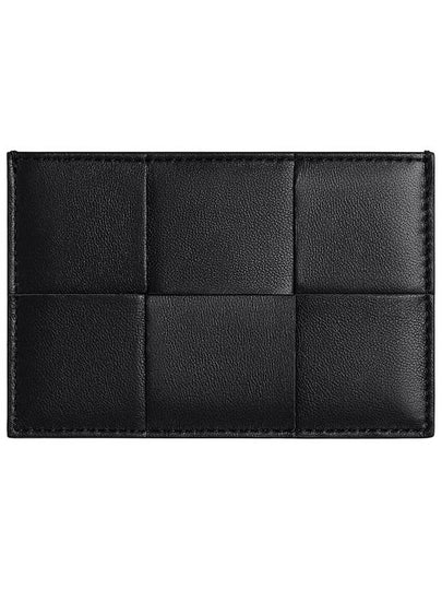 Intrecciato Lambskin Calfskin Card Wallet Black - BOTTEGA VENETA - BALAAN 2