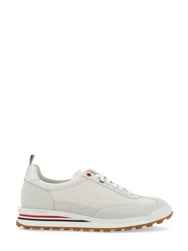 Fine Kid Suede Tech Runner White - THOM BROWNE - BALAAN 9