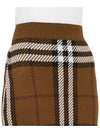 Check Jacquard Mini Pencil Skirt Brown - BURBERRY - BALAAN 10