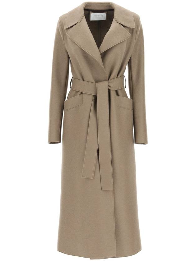 long pressed wool coat - HARRIS WHARF LONDON - BALAAN 1