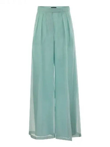 Max Mara CALIBRI Organza Silk Pleated Pants 270257 - MAX MARA - BALAAN 1