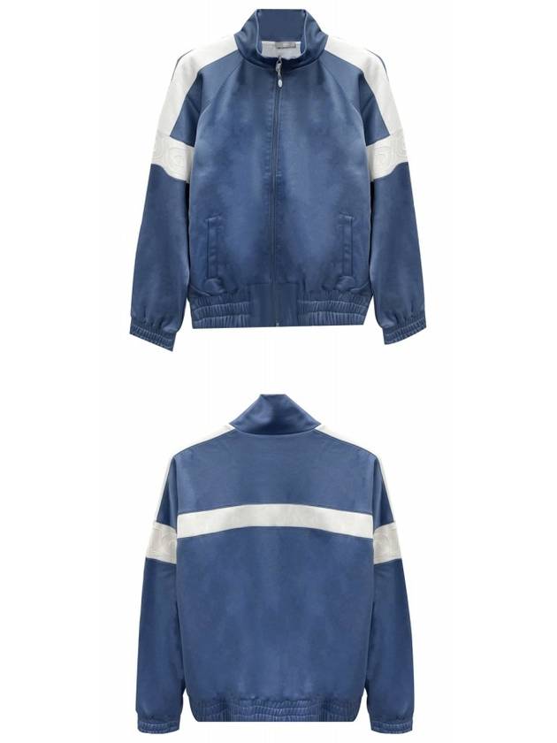 Track Zip Up Jacket Blue - DIOR - BALAAN 5