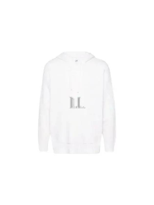 Lambswool GRS Boxy Hoodie White - CP COMPANY - BALAAN 2