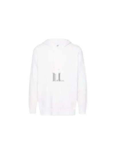 Lambswool GRS Boxy Hoodie White - CP COMPANY - BALAAN 2