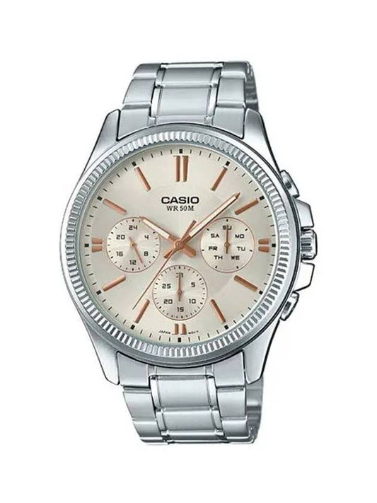 Men's Metal Wrist Watch MTP1375D7A2 - CASIO - BALAAN 1