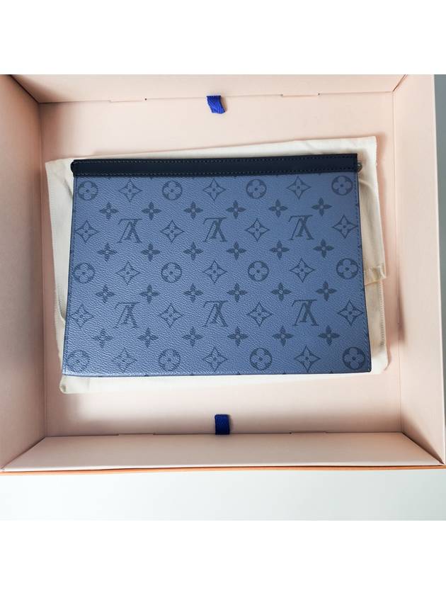 Monogram Eclipse Reverse Pochette Voyage MM Pouch Bag Grey - LOUIS VUITTON - BALAAN 9