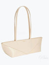 Crop Puzzle Fold Leather Shoulder Bag Chalk - LOEWE - BALAAN 2