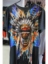 Men's Indian Graphic Printing Short Sleeve T-Shirt S5HJ601I408176 - BALMAIN - BALAAN 5