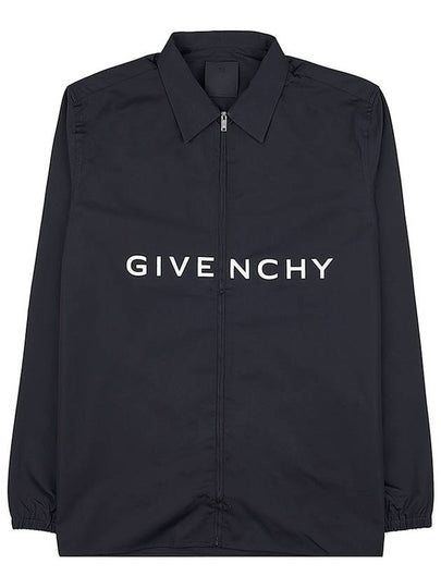 Logo Print Long Sleeve Shirt Black - GIVENCHY - BALAAN 2