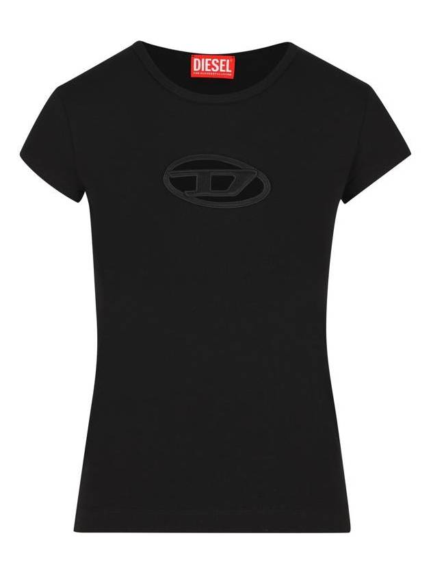 T Angie Peekaboo Logo Short Sleeve T-Shirt Black - DIESEL - BALAAN 2