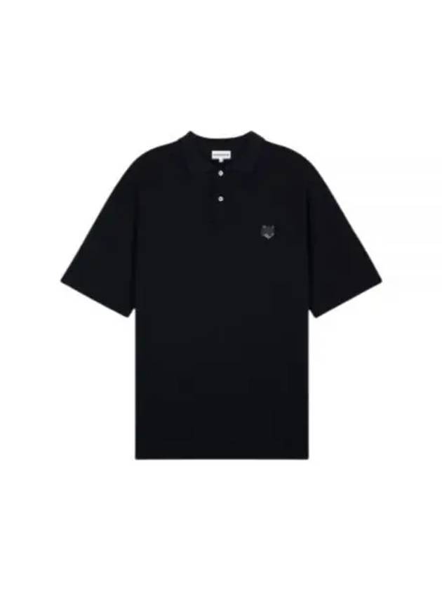 Bold Fox Head Patch Comfort Polo Shirt Black - MAISON KITSUNE - BALAAN 2