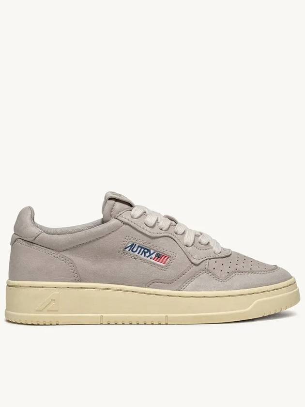 Medalist Goatskin Low Top Sneakers Grey - AUTRY - BALAAN 3