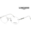 Glasses frame LG5002H 016 round rimless silver light glasses - LONGINES - BALAAN 1