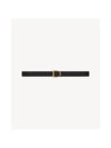 Men's Monogram Grain Leather Belt Gold - SAINT LAURENT - BALAAN 2