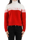 Women's Logo Turtleneck Red - MONCLER - BALAAN 2