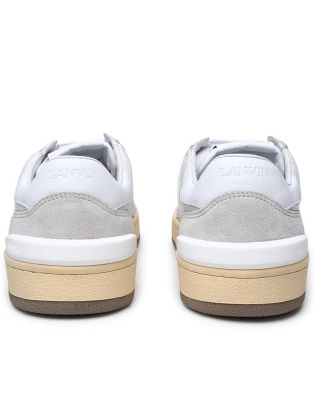 Clay Lace-Up Low Top Sneakers White - LANVIN - BALAAN 5