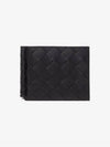 Intrecciato Money Clip Half Wallet Black - BOTTEGA VENETA - BALAAN 5