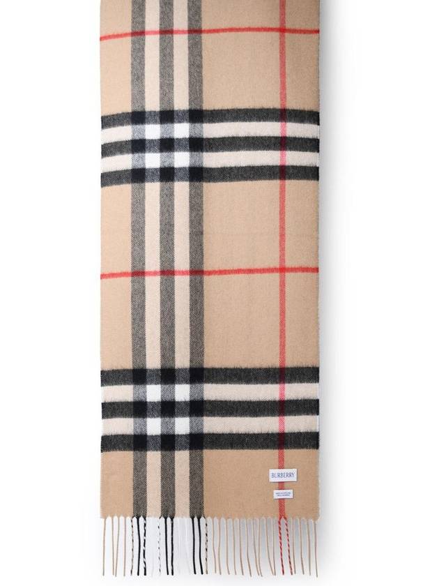 Vintage Check Cashmere Muffler Beige - BURBERRY - BALAAN 3