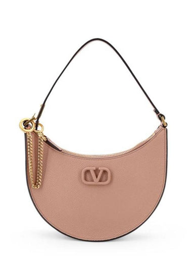 V Logo Signature Small Shoulder Bag Pink - VALENTINO - BALAAN 1