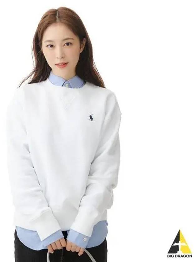 W Fleece Pullover White - POLO RALPH LAUREN - BALAAN 1