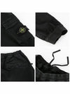 Stretch Cotton Cargo Straight Pants Black - STONE ISLAND - BALAAN 7