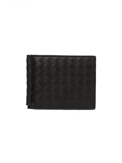 Intrecciato Money Clip Card Wallet Black - BOTTEGA VENETA - BALAAN 2