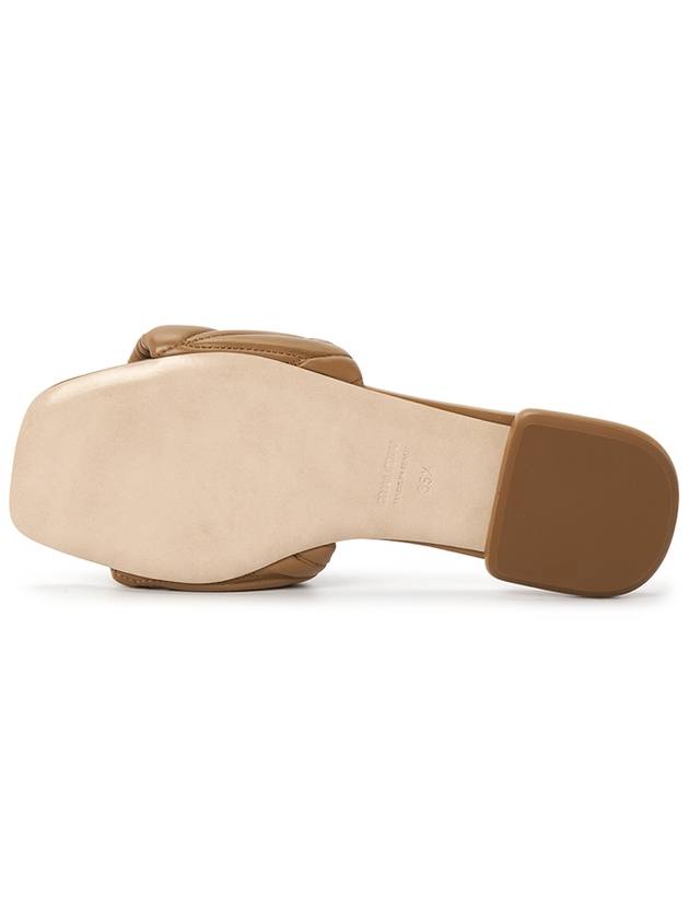 Matelasse Nappa Leather Slippers Caramel - MIU MIU - BALAAN 6