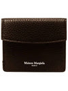 Stitched Logo Coin Card Wallet Brown - MAISON MARGIELA - BALAAN 4