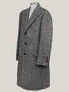 Men's Wool Long Single Coat Black Multi - BRUNELLO CUCINELLI - BALAAN 3