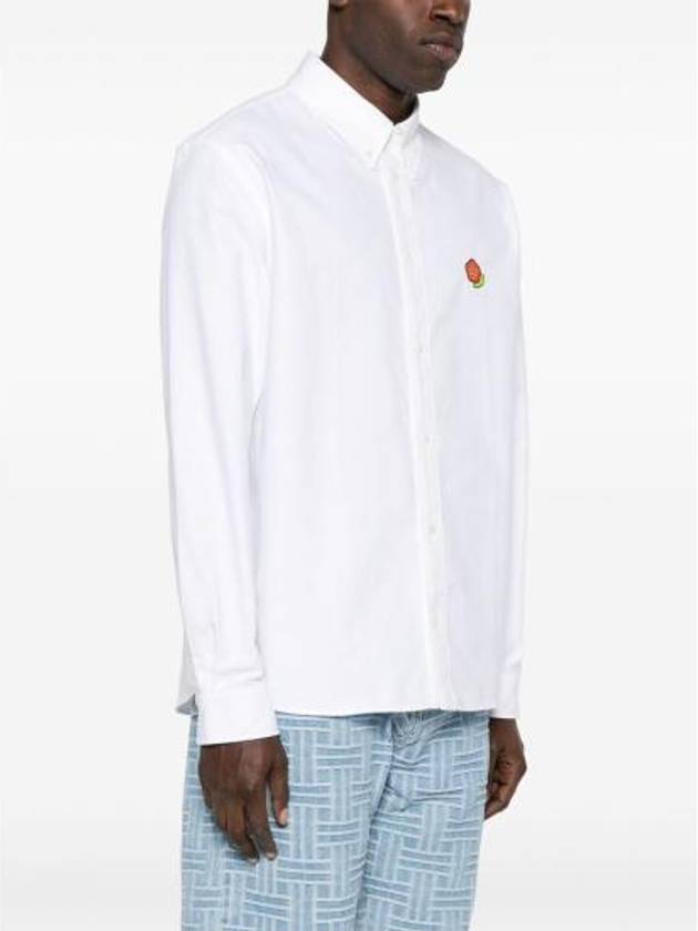 Pop Boke Flower Long Sleeve Shirt White - KENZO - BALAAN 5