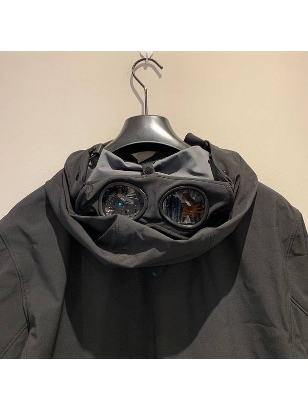 Men's Shell Goggle Hooded Jacket Black - CP COMPANY - BALAAN 9