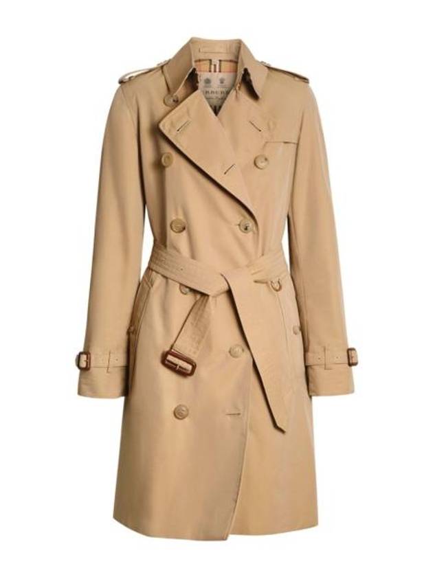 Women's Mid-Length Kensington Heritage Trench Coat Beige - BURBERRY - BALAAN 7