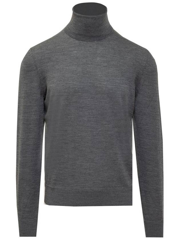 Fine Wool Pullover Turtleneck Grey - TOM FORD - BALAAN 2