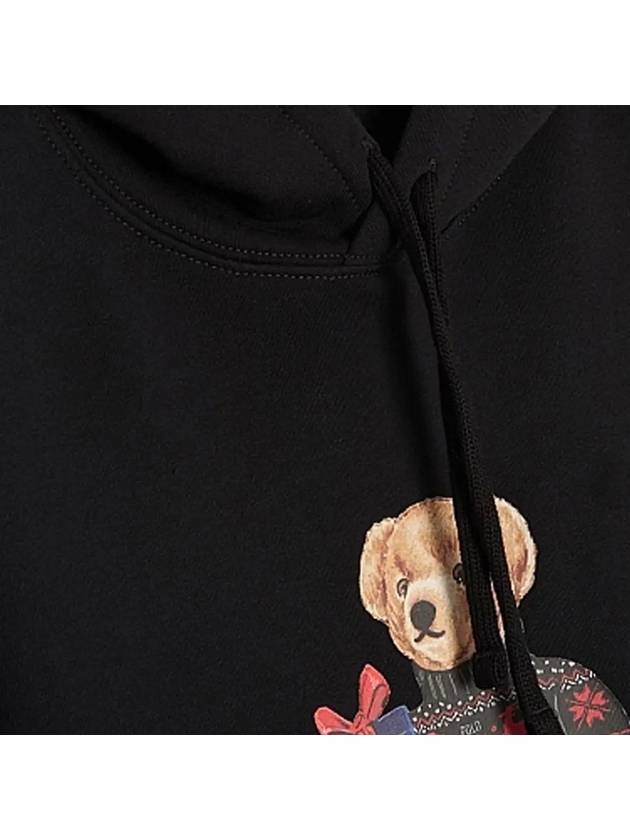 Bear Print Drawstring Hoodie Black - POLO RALPH LAUREN - BALAAN 5