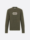 Couture Embroidered Cashmere Jersey Knit Top Green - DIOR - BALAAN 1