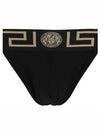 Men's Greca Border Jock Strap Briefs Black - VERSACE - BALAAN 3