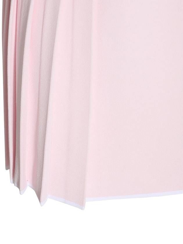 Women's 4 Bar Mini Pleated Skirt Pink - THOM BROWNE - BALAAN 4