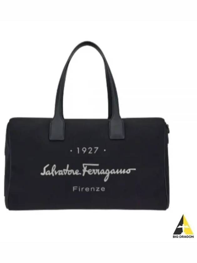 1927 Signature Duffel Bag Black - SALVATORE FERRAGAMO - BALAAN 2