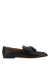 Tassel Embellished Leather Loafers Black - TOD'S - BALAAN 2