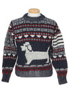 Fair Isle Jacquard Crew Neck Knit Top - THOM BROWNE - BALAAN 3