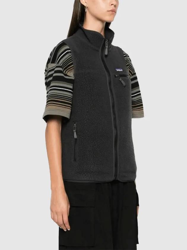 Retro Pile Fleece Vest Ink Black - PATAGONIA - BALAAN 3