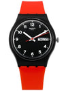 GB754 RED GRIN urethane watch - SWATCH - BALAAN 5