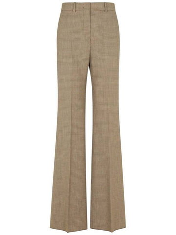 Sportmax 'Teso' Brown Virgin Wool Blend Pants - MAX MARA SPORTMAX - BALAAN 1