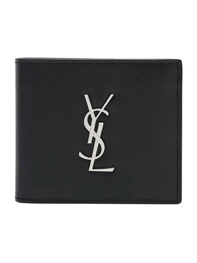 East/West Wallet In Smooth Leather Black - SAINT LAURENT - BALAAN.