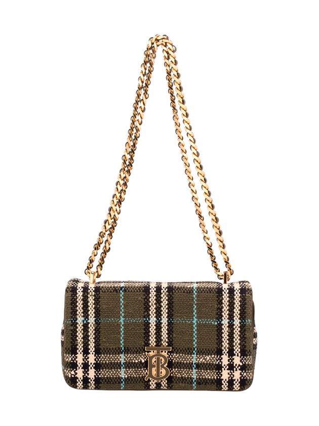 Lola Check Small Shoulder Bag Olive Green - BURBERRY - BALAAN 2