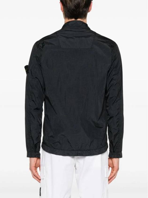 Garment Dyed Crinkle Reps R-NY Jacket Black - STONE ISLAND - BALAAN 5