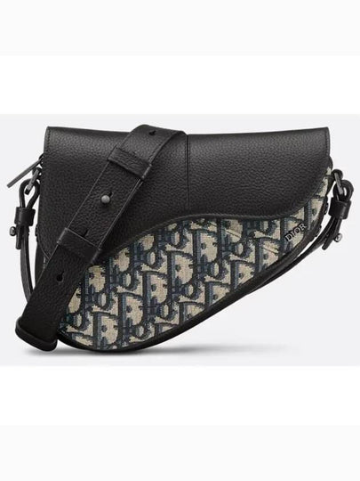 Dior Saddle Oblique Jacquard Mini Cross Bag Black - DIOR - BALAAN 2