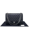 Women s A47600 Caviar Black Classic Maxi Silver Chain Shoulder Bag - CHANEL - BALAAN 10