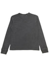 Artwork Print Cotton Long Sleeve T-Shirt Anthracite - GOLDEN GOOSE - BALAAN 3